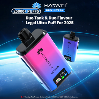 Hayati Pro Ultra Plus Prefilled Pod Kit 25000 Puffs 20mg - BOX OF 5 PACKS