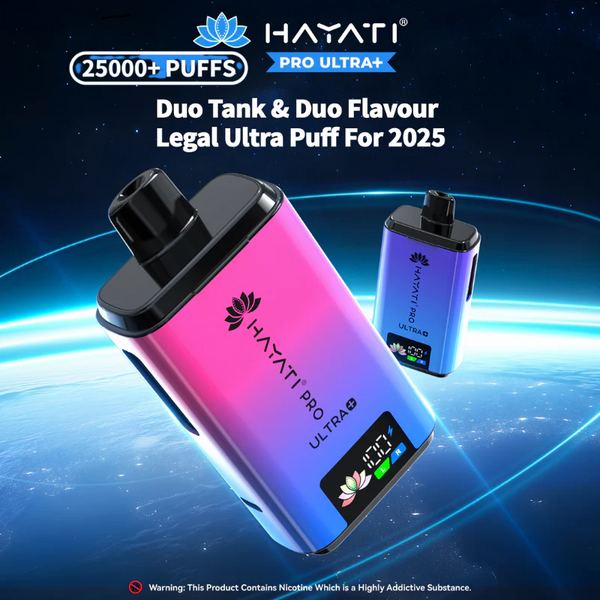 Hayati Pro Ultra Plus Prefilled Pod Kit 25000 Puffs 20mg - BOX OF 5 PACKS