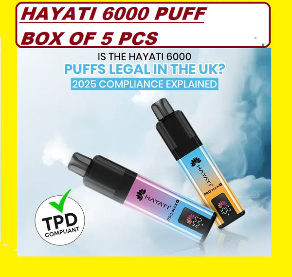 Hayati Pro Max Plus 6000 Prefilled Vape kit BOX OF 5 PC Success