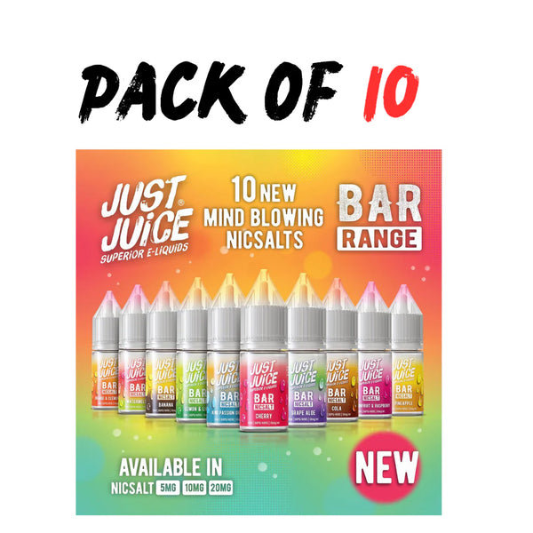 Just Juice Bar NIC salts in UK