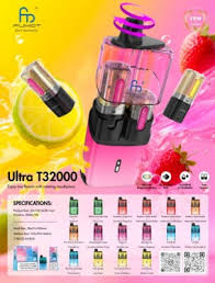 R and M Fumot Ultra T32000 Rechargeable Vape Bar Prefilled Pod Kit (5pack) BOX