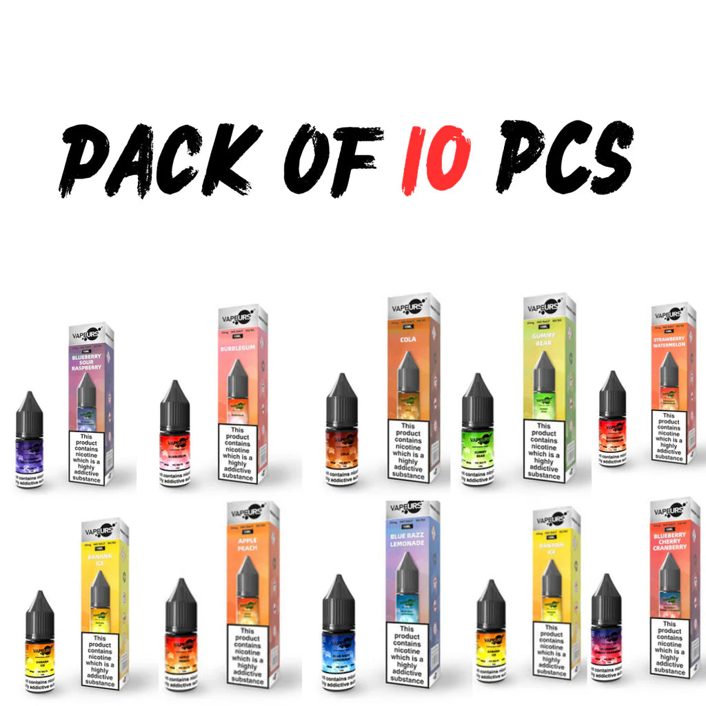 VapeURS 10ml Nic Salts E-Liquid Pack of 10-2% Nicotine Royal Vape VapeURS 10ml Nic Salts E-Liquid Pack of 10-2% Nicotine Royal Vape