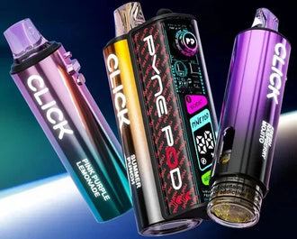 Pyne Pod Click 50K Prefilled Vape Kit – Pack of 5 (Box Offer) | 50,000 Puffs Each | Dual Mode | OLED Display | 20mg Nic Salt | Rechargeable