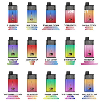 Super Fire Ultra 60K Vape Pod Kit 4in1 20mg Nic-Rechargeable E-Cig TPD UK Box Offer (pack of5)