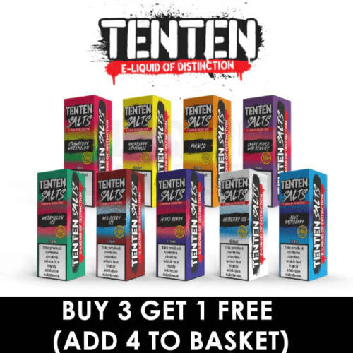 Nic Salt 10ml E Liquid TEN TEN Premium Vape Juice 50VG/50PG 10 & 20 mg Royal Vape Nic Salt 10ml E Liquid TEN TEN Premium Vape Juice 50VG/50PG 10 & 20 mg Royal Vape