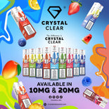 Crystal Clear Juice Bar Nic Salts 10ml – 10mg and 20mg TPD UK