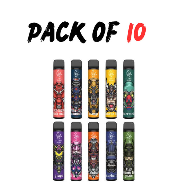 ELF Bar Lux 1500 Puffs Disposable Vape Pod box of 10