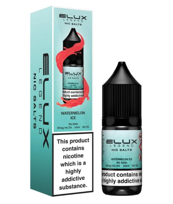 Elux Nic Salt 10ml E Liquid Vape Juice- Elux Salts 50VG/50PG with 10 mg & 20 mg. TPD UK