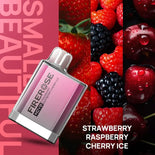 Firerose Nova 600 Puffs strawberry raspberry cherry ice