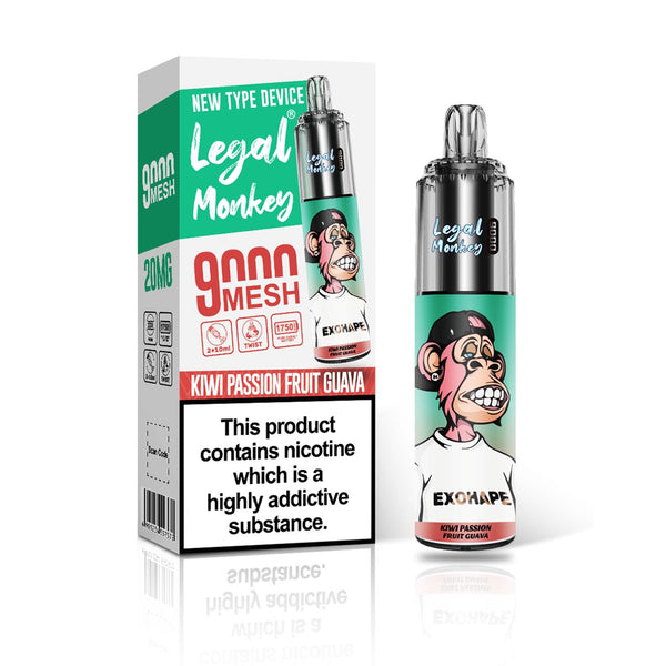 LEGAL MONKEY 9000 DISPOSABLE VAPE KIT 20MG