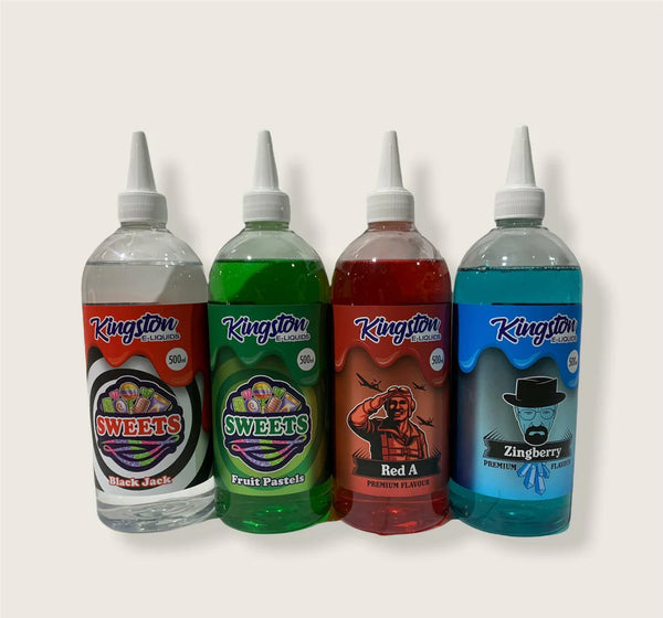 Kingston 500ML E Liquid 0MG No Nicotine Vape Juice 70VG/30PG Big Saver Deal