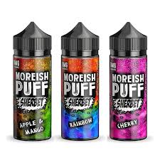 MOREISH PUFF ALL SERIES E LIQUID VAPING JUICE 100ml 0mg TPD