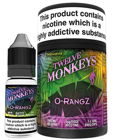 TWELVE MONKEYS & ILLUSIONS E-Liquid Vape Juice 3x10ML 3MG Canadian Juice On Sale