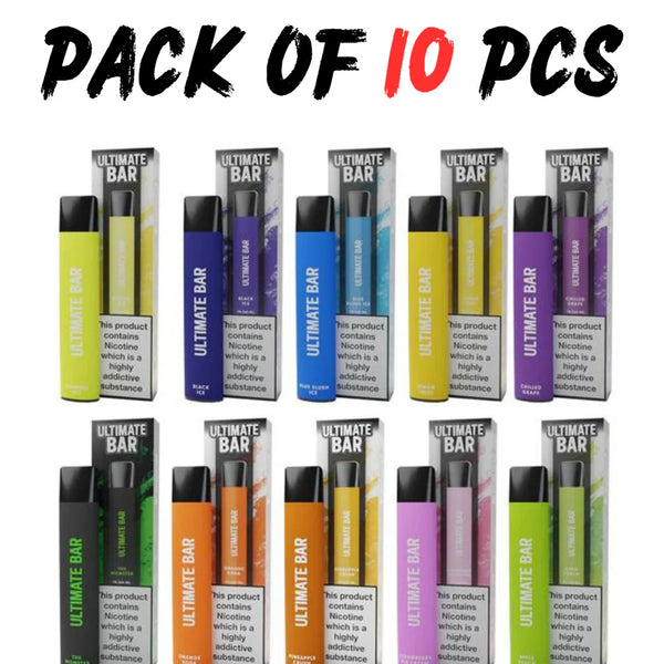 Ultimate Bar 600 Puffs Disposable Vape Kit pack of 10