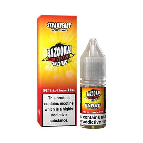 Bazooka! Sour Straws Nicotine Salts 10ml Sour Straws Liquid10mg 20mg 50/50