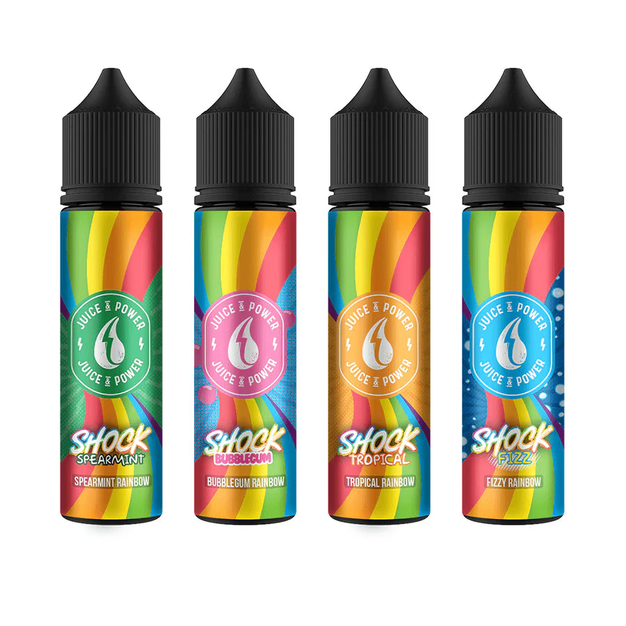 SHOCK SPEARMINT SHORTFILL E-LIQUID BY JUICE N POWER 50ML Juice N Power | 50ml Short fill |0mg | No Nicotine