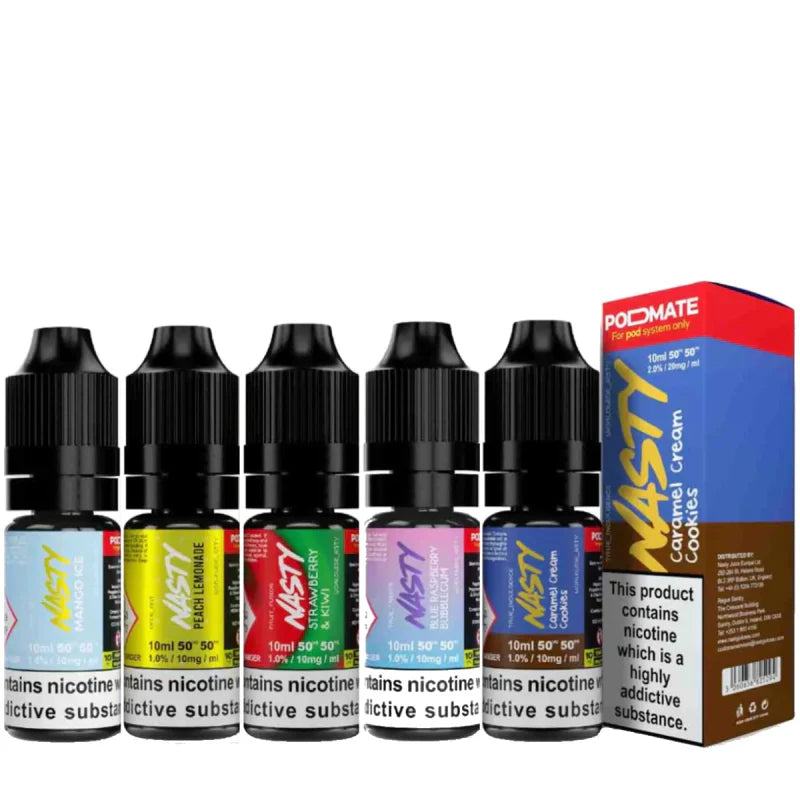 Nasty Podmate Nic Salts 10MG / 20MG 10ml 50VG 50PG E Liquid Vape Juice Royal Vape Nasty Podmate Nic Salts 10MG / 20MG 10ml 50VG 50PG E Liquid Vape Juice Royal Vape