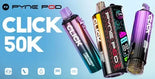 PYNE Pod Click 50K 50000 Puffs Vape Kit Rechargeable, Reusable & Prefilled Pods