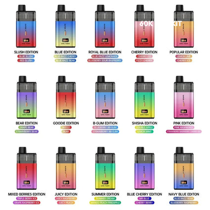 Super Fire Ultra 60K Vape Pod Kit 4in1 20mg Nic-Rechargeable E-Cig TPD UK Box Offer (pack of5)