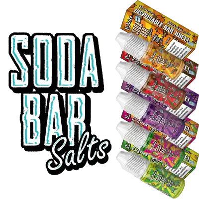 Soda Bar Salts E- Liquids 10ml with 5 Flavours